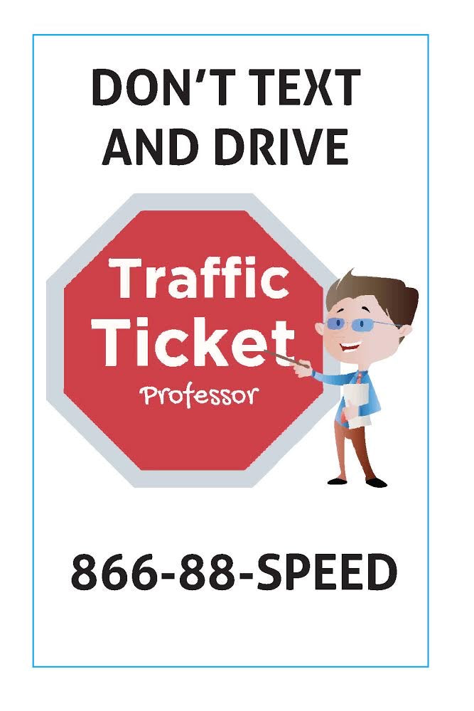 Traffic Ticket Professor Car Magnet
